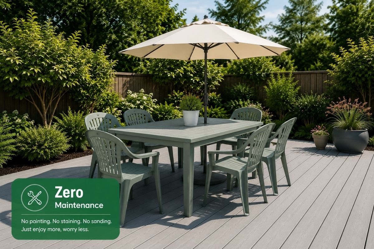 Park bench recycled plastic outdoor green space