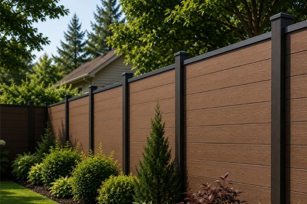 Eco-friendly recycled plastic fencing panels for residential and commercial properties